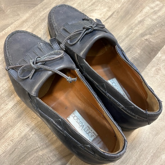 Vintage authentic Gianni Versace women’s leather loafers size 6.5 - Picture 2 of 6